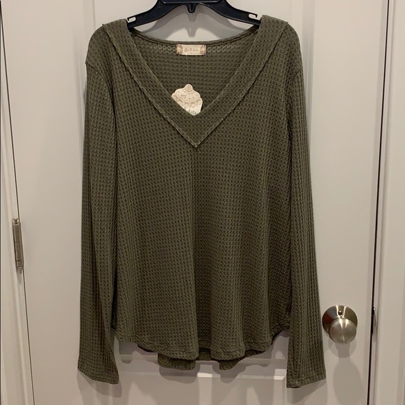 Altar’d State Waffle Shirt - Picture 3 of 6